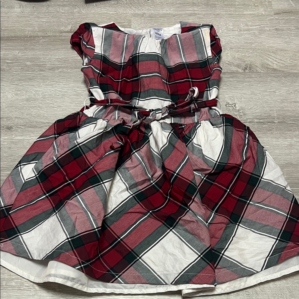 Carter's Red and White Plaid Dress